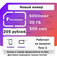 Новый номер.Абонентская 205.White